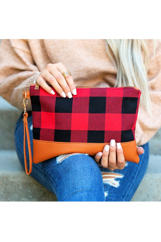 Buffalo Plaid Clutch