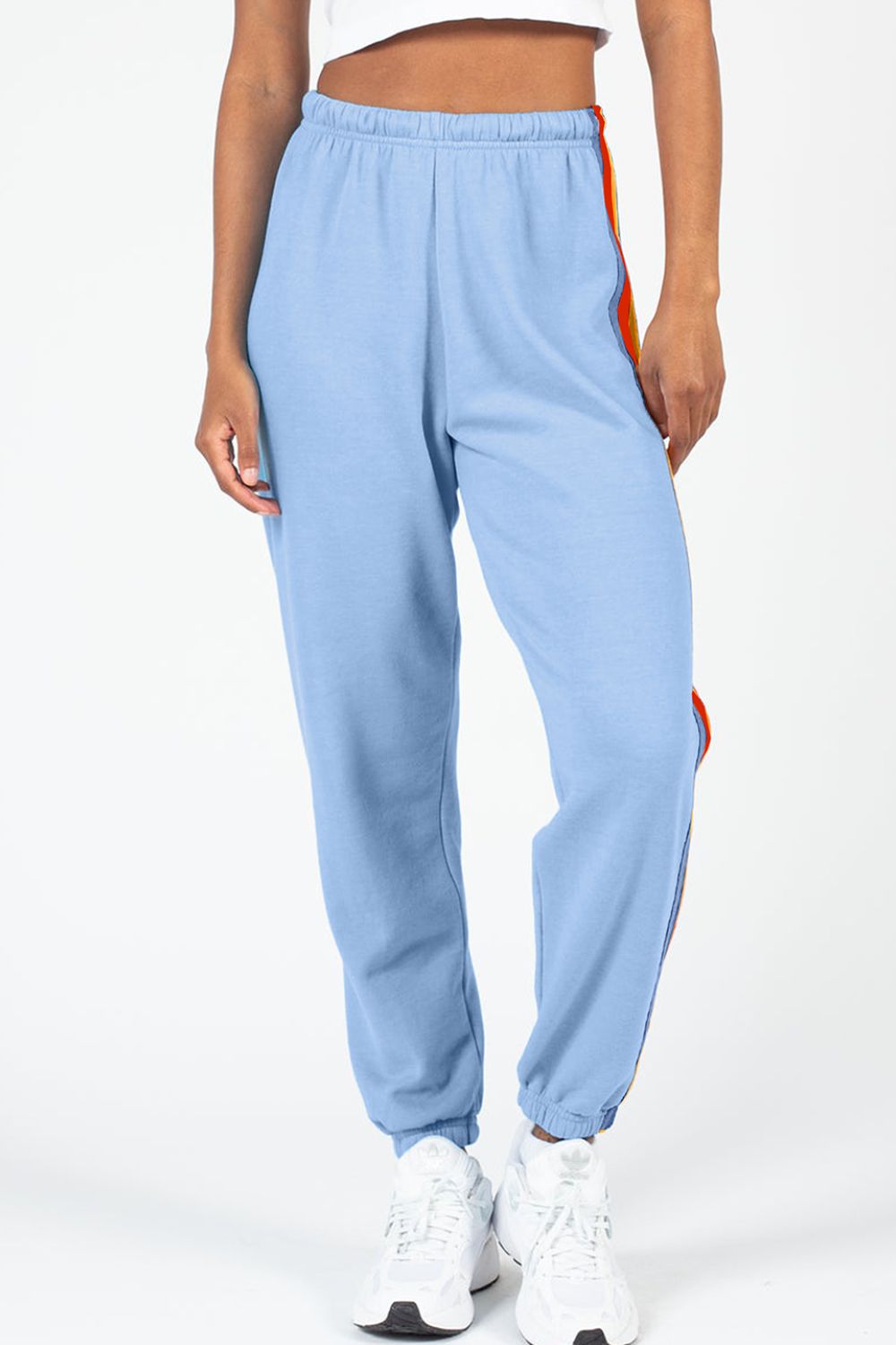 Contrast Striped Pants