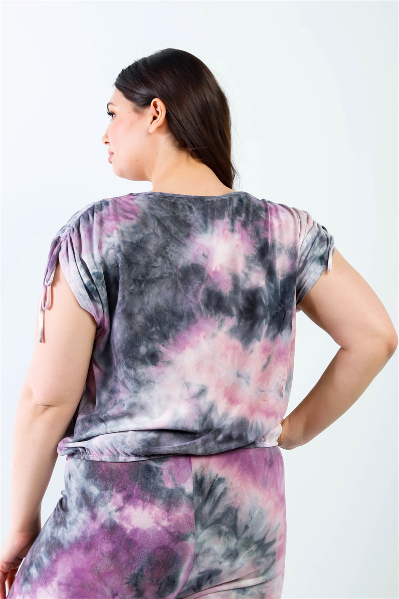 Purple & Black Tie-Dye Set