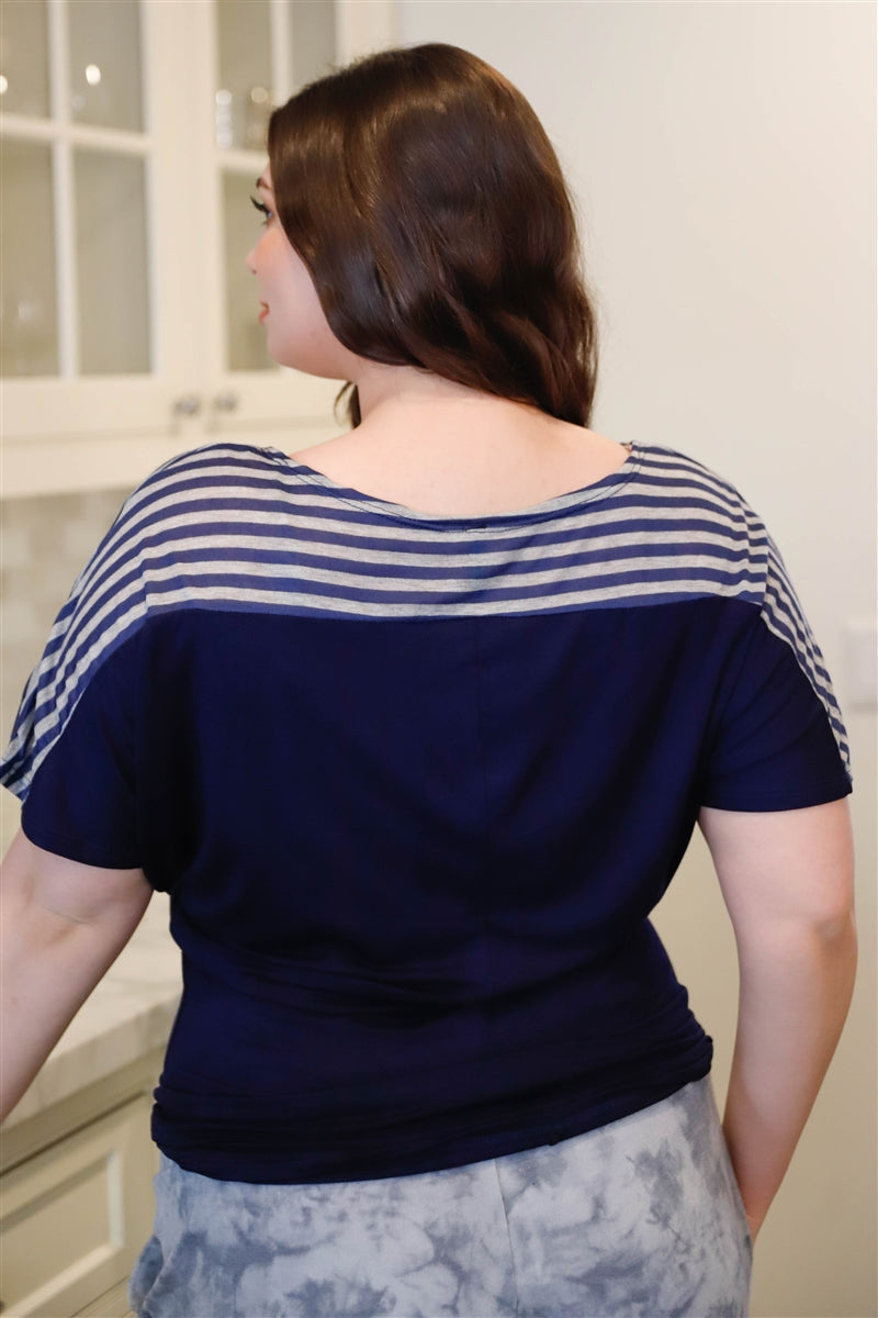 Striped Short Sleeve Top