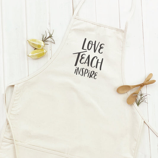 Love Teach Inspire Apron