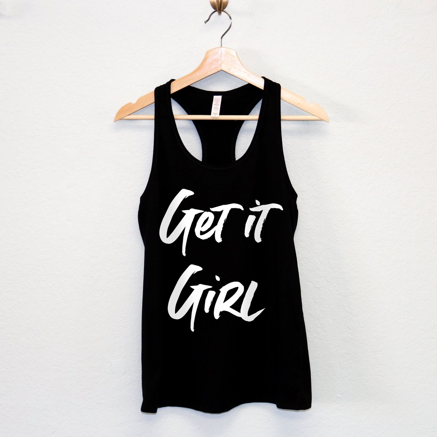 Get it Girl Front Tie Crop or Racerback Tank