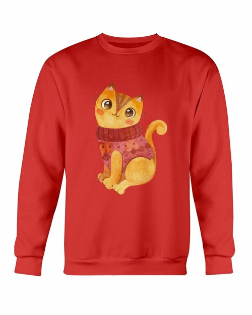 Cute Winter Cat Sweatshirt